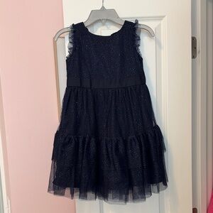 Janie and Jack Midnight Blue Glitter Dress